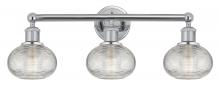 Innovations Lighting 616-3W-PC-G555-6CL - Ithaca - 3 Light - 24 inch - Polished Chrome - Bath Vanity Light