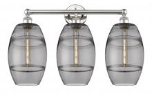 Innovations Lighting 616-3W-PN-G557-8SM - Vaz - 3 Light - 26 inch - Polished Nickel - Bath Vanity Light