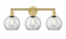 Innovations Lighting 616-3W-SG-G122-8 - Athens - 3 Light - 26 inch - Satin Gold - Bath Vanity Light