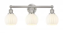 Innovations Lighting 616-3W-SN-G1217-6WV - White Venetian - 3 Light - 24 inch - Brushed Satin Nickel - Bath Vanity Light