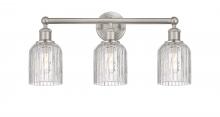  616-3W-SN-G559-5CL - Bridal Veil - 3 Light - 23 inch - Brushed Satin Nickel - Bath Vanity Light