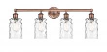 Innovations Lighting 616-4W-AC-G352 - Candor - 4 Light - 32 inch - Antique Copper - Bath Vanity Light