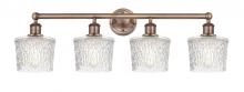 Innovations Lighting 616-4W-AC-G402 - Niagara - 4 Light - 34 inch - Antique Copper - Bath Vanity Light