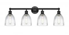 Innovations Lighting 616-4W-BK-G442 - Brookfield - 4 Light - 33 inch - Matte Black - Bath Vanity Light