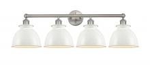 Innovations Lighting 616-4W-SN-M14-W - Adirondack - 4 Light - 35 inch - Brushed Satin Nickel - Bath Vanity Light