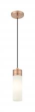 Innovations Lighting 617-1P-AC-G617-8SWH - Boreas - 1 Light - 3 inch - Antique Copper - Cord Hung - Mini Pendant