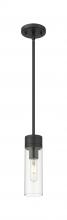 Innovations Lighting 617-1S-BK-G617-8CL - Boreas - 1 Light - 3 inch - Matte Black - Stem Hung - Mini Pendant