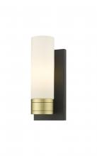 Innovations Lighting 617-1W-BAB-G617-8WH - Boreas - 1 Light - 5 inch - Black Antique Brass - Sconce