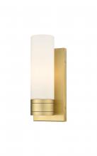 Innovations Lighting 617-1W-BB-G617-8WH - Boreas - 1 Light - 5 inch - Brushed Brass - Sconce