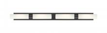 Innovations Lighting 617L-4W-BK-G617-11SWH - Boreas - 4 Light - 51 inch - Matte Black - Bath Vanity Light