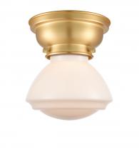 Innovations Lighting 623-1F-SG-G321 - Olean - 1 Light - 7 inch - Satin Gold - Flush Mount