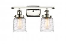 Innovations Lighting 916-2W-PN-G513 - Bell - 2 Light - 16 inch - Polished Nickel - Bath Vanity Light