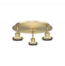 Innovations Lighting 916-3C-BB - Ballston Urban - 3 Light - 15 inch - Brushed Brass - Flush Mount