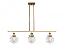 Innovations Lighting 916-3I-BB-G202-6 - Beacon - 3 Light - 36 inch - Brushed Brass - Stem Hung - Island Light