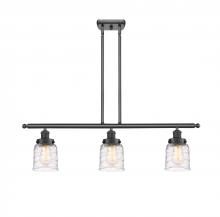 Innovations Lighting 916-3I-BK-G513 - Bell - 3 Light - 36 inch - Matte Black - Stem Hung - Island Light