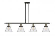 Innovations Lighting 916-4I-BAB-G44 - Cone - 4 Light - 48 inch - Black Antique Brass - Stem Hung - Island Light