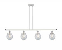 Innovations Lighting 916-4I-WPC-G204-6 - Beacon - 4 Light - 48 inch - White Polished Chrome - Stem Hung - Island Light