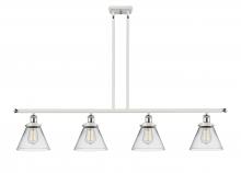 Innovations Lighting 916-4I-WPC-G42 - Cone - 4 Light - 48 inch - White Polished Chrome - Stem Hung - Island Light