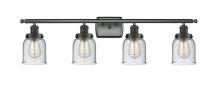 Innovations Lighting 916-4W-BK-G54 - Bell - 4 Light - 36 inch - Matte Black - Bath Vanity Light