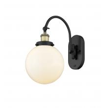 Innovations Lighting 918-1W-BAB-G201-8 - Beacon - 1 Light - 8 inch - Black Antique Brass - Sconce