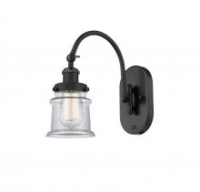 Innovations Lighting 918-1W-BK-G182S - Canton - 1 Light - 7 inch - Matte Black - Sconce