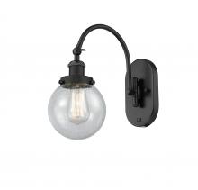 Innovations Lighting 918-1W-BK-G204-6 - Beacon - 1 Light - 6 inch - Matte Black - Sconce