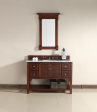 James Martin Furniture 925-V48-WCH-GWH - Urban - 48" Single Vanity, Warm Cherry Finish, Guangxi Marble Top