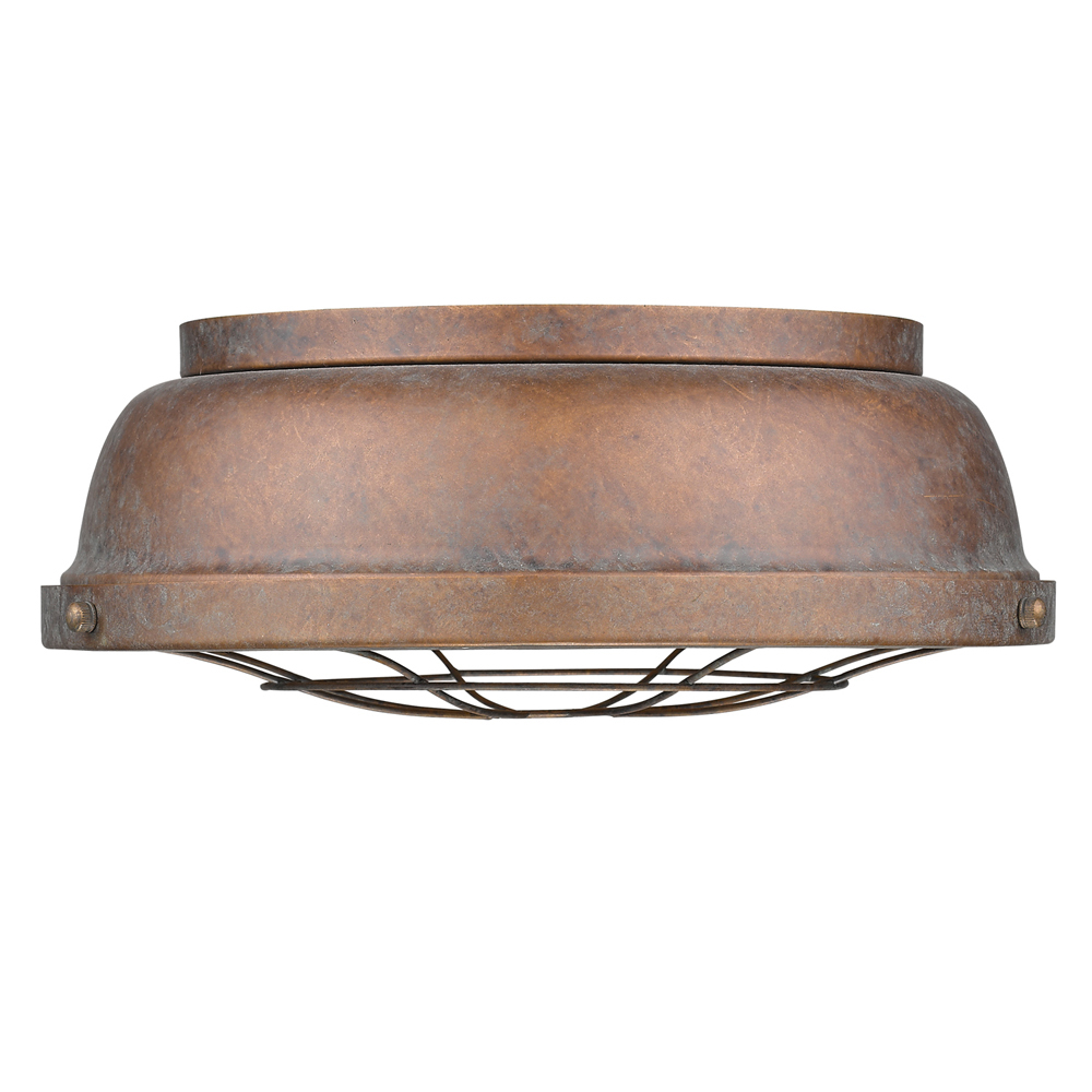 Bartlett Flush Mount in Copper Patina