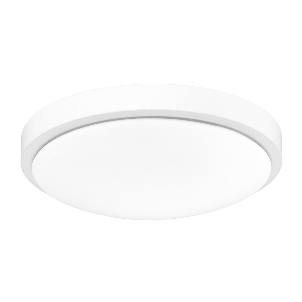 Gabi WHT Flush Mount in Matte White with Opal Shade