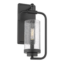 Golden 2380-1W BLK-SD - Holden 1-Light Wall Sconce in Matte Black