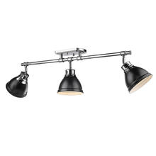 Golden 3602-3SF CH-BLK - Duncan Semi-Flush - Track Light