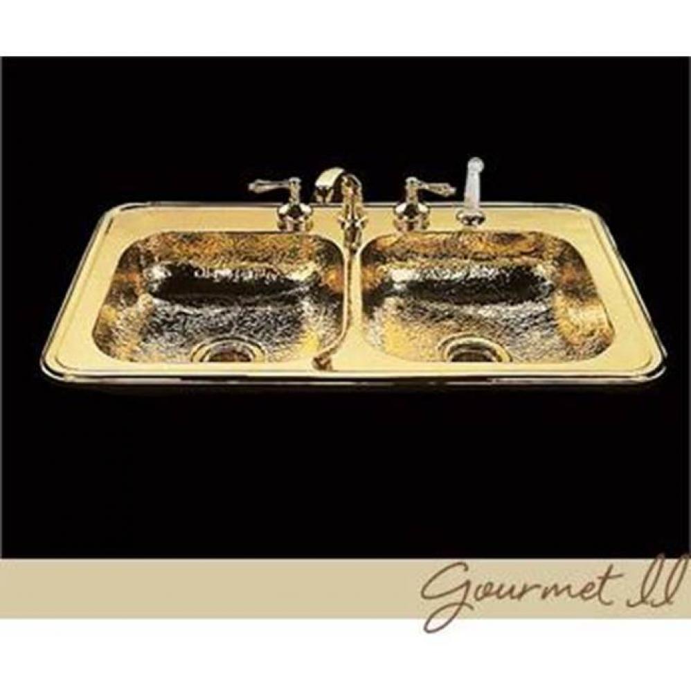 Gourmet II, Kitchen Sink, Hammertone Pattern, Drop In