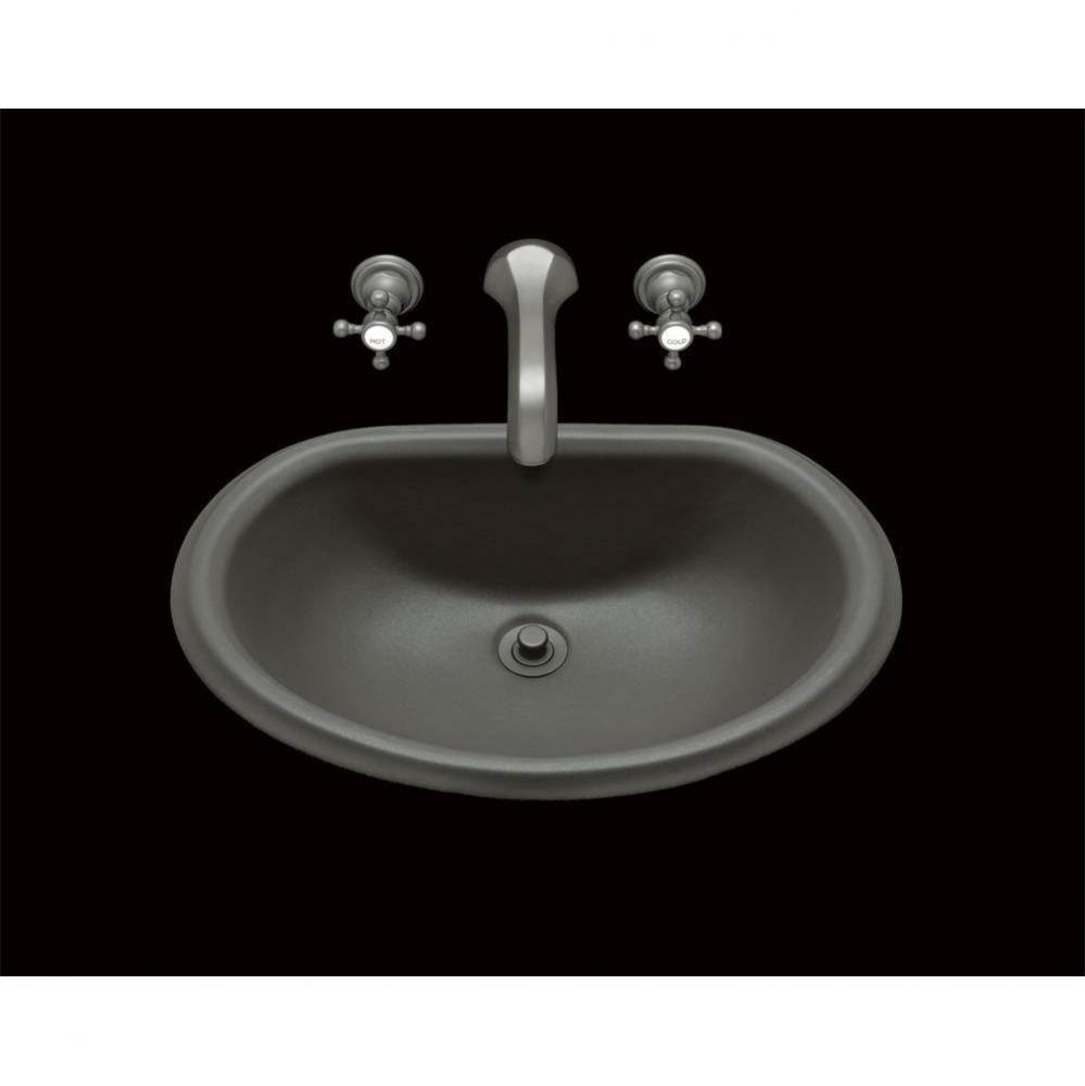 Jane, Double Glazed D Shape Lavatory, Plain Bowl, Overflow, Drop In