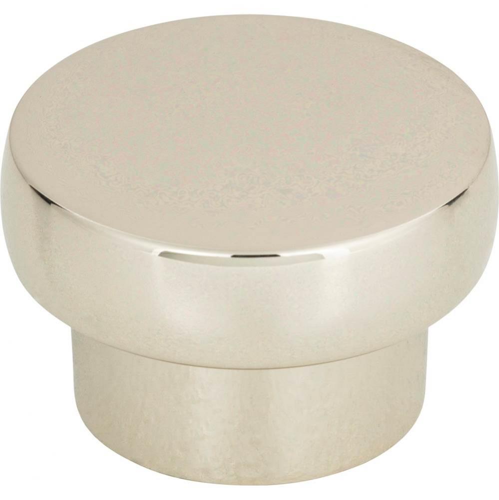 Chunky Round Knob Large 1 13/16 Inch Polished Nickel