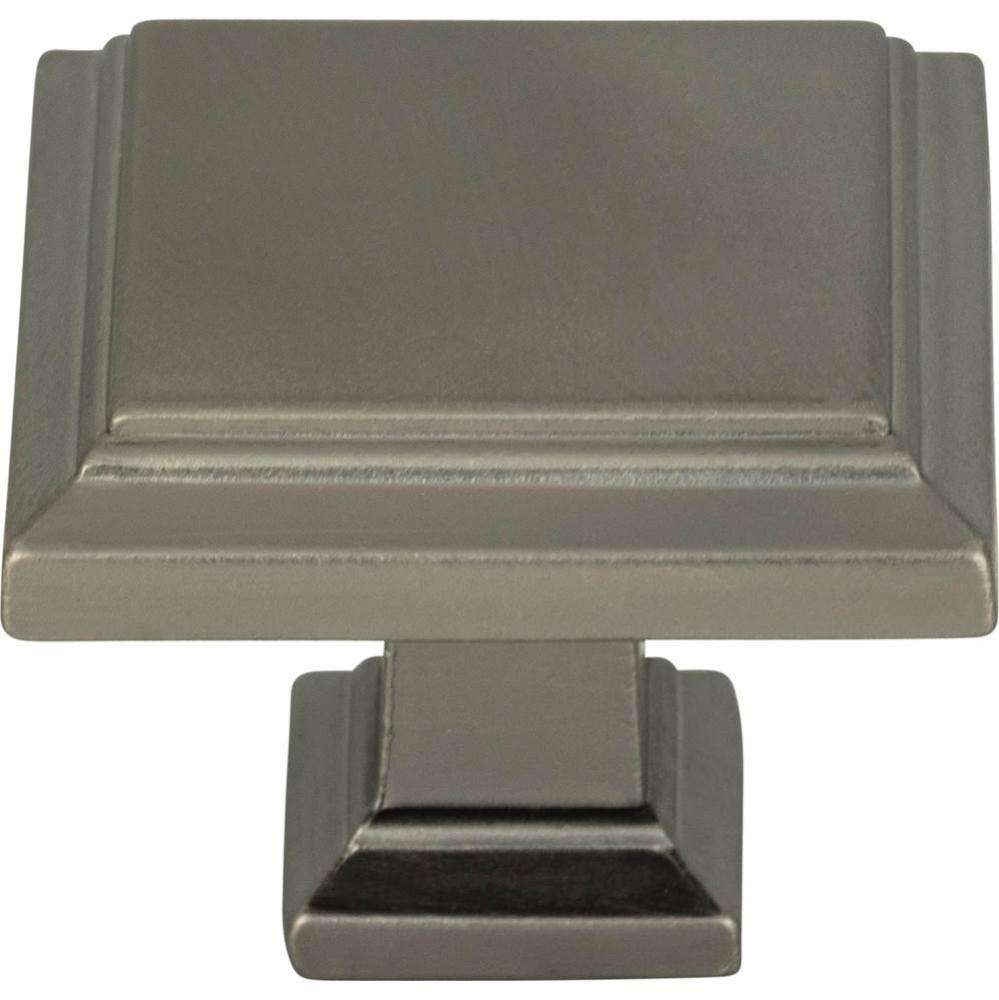 Sutton Place Square Knob 1 1/4 Inch Slate