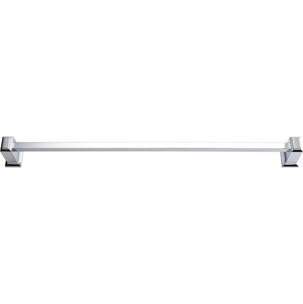 Sutton Place Bath Towel Bar 24 Inch Single Polished Chrome