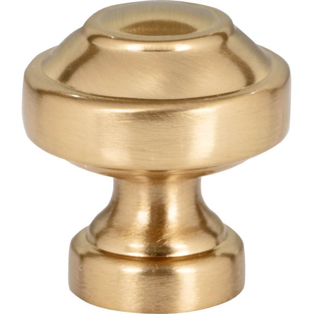 Malin Knob 1 1/8 Inch Warm Brass