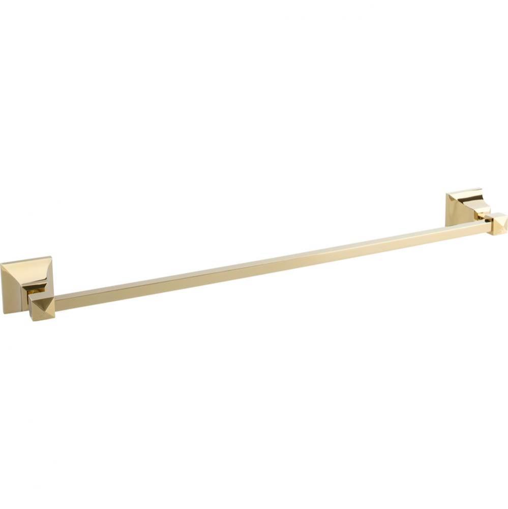 Gratitude Bath Towel Bar 24 Inch Single French Gold