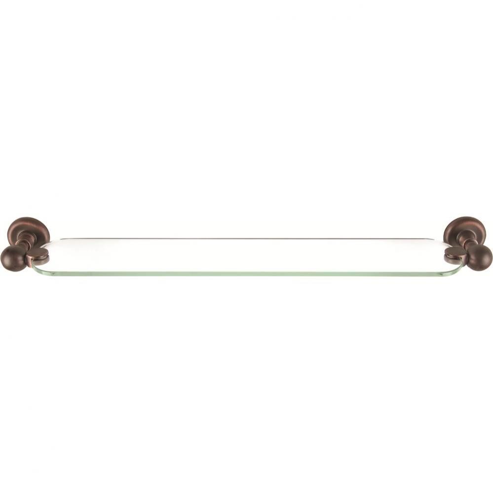 Emma Bath Glass Shelf 24 Inch Venetian Bronze