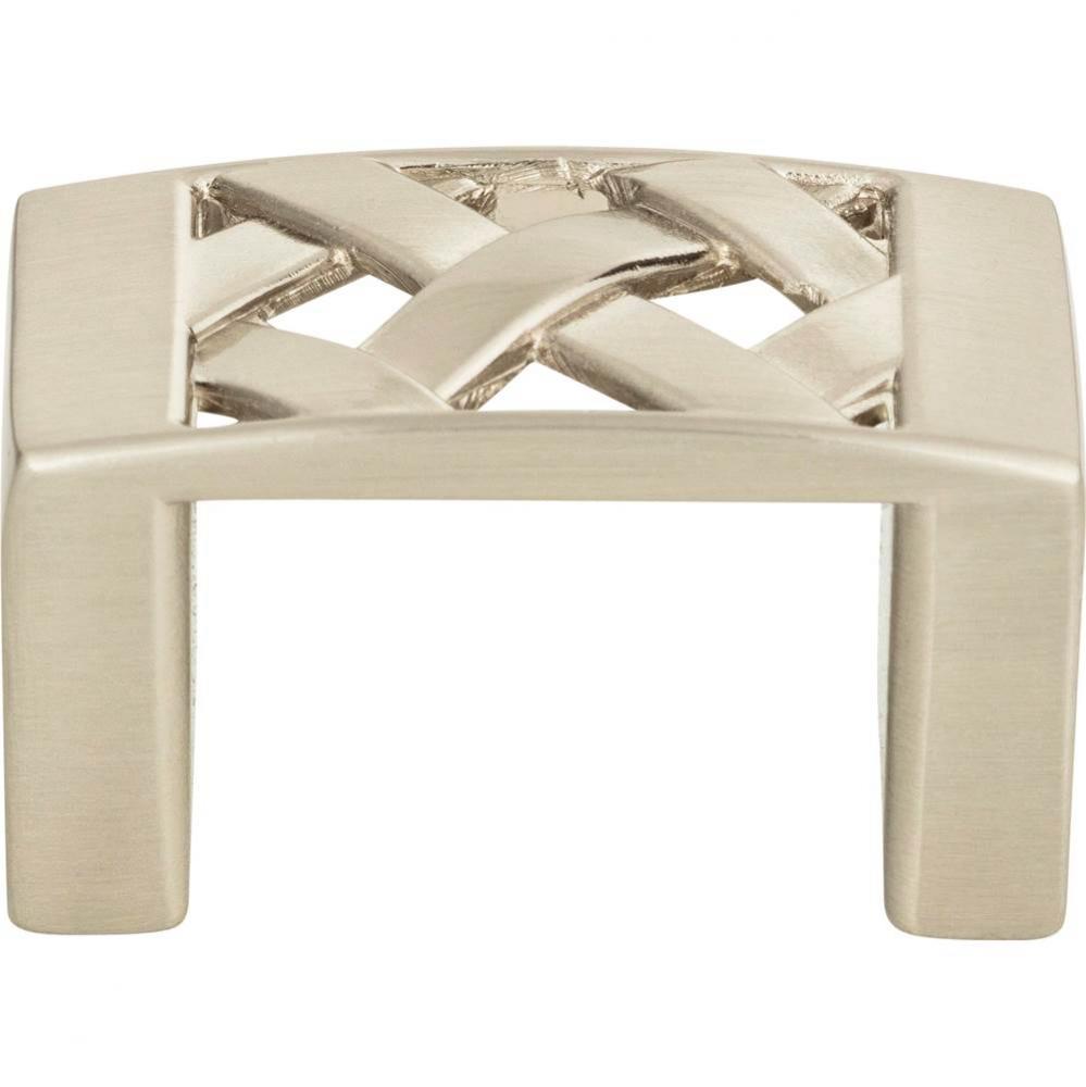 Lattice Knob 1 5/8 Inch Brushed Nickel