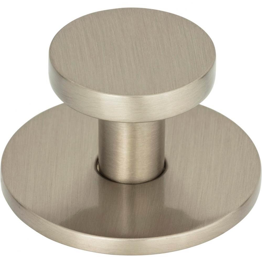 Dot Knob 1 1/4 Inch Brushed Nickel