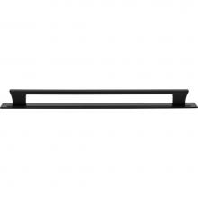 Atlas A6007-BL - Zander Pull and Backplate 12 Inch (c-c) Matte Black