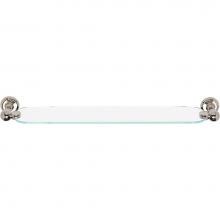 Atlas EMMSF-PN - Emma Bath Glass Shelf 24 Inch Polished Nickel