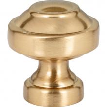 Atlas A640-WB - Malin Knob 1 1/8 Inch Warm Brass