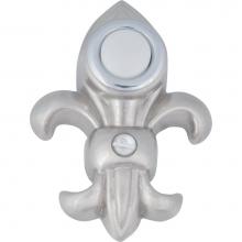 Atlas DB636-BRN - Fleur de lys Door Bell  Brushed Nickel