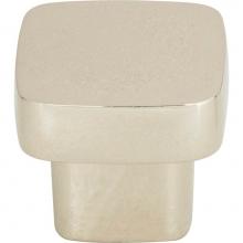 Atlas A908-PN - Chunky Square Knob Small 1 Inch Polished Nickel