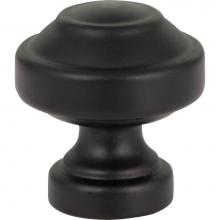 Atlas A640-BL - Malin Knob 1 1/8 Inch Matte Black