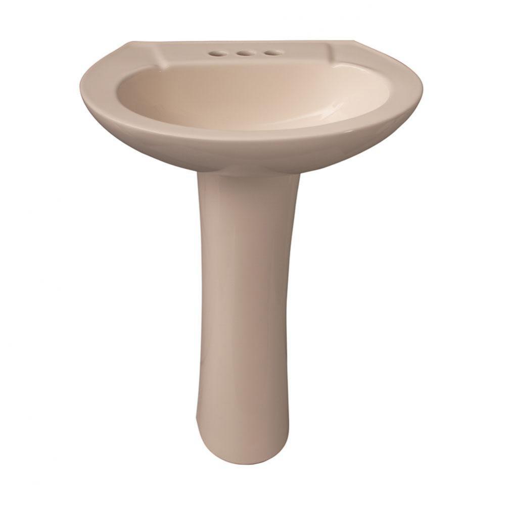 Hampshire 575 Pedestal  Lavatory, 4''cc, Bisque