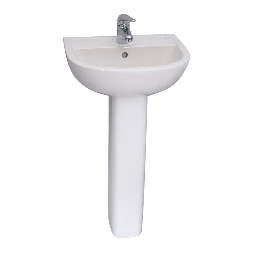 Compact 500 Pedestal Lavatory 4'' cc, White