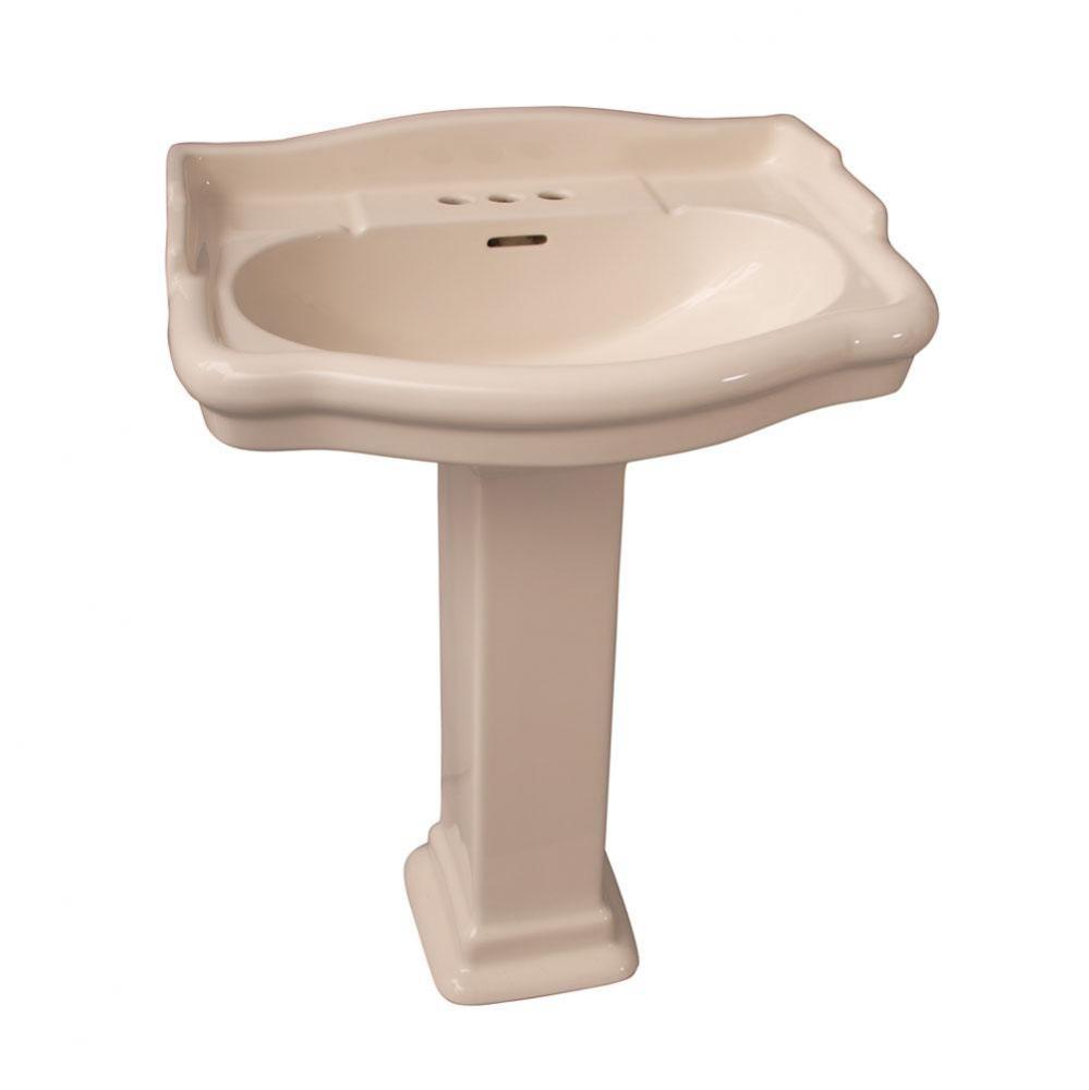 Stanford 660 Pedestal Lavatory, 4''cc, Bisque